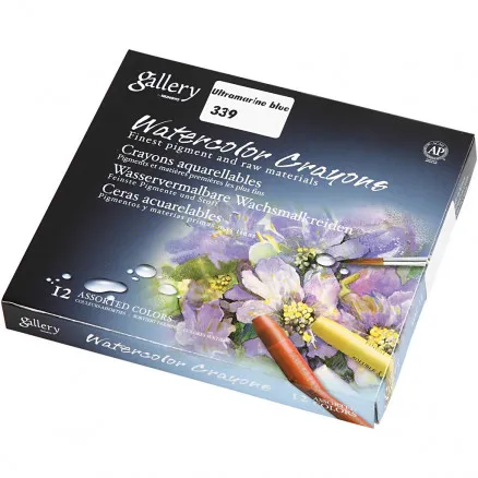 Gallery Akvarel, ultramarine (339), L: 9,3 cm, 12 stk./ 1 pk.