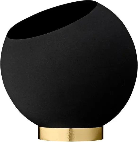 AYTM GLOBE Blomsterkrukke Sort Ø21 cm