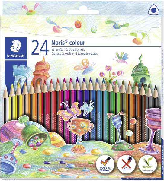 Farveblyant Noris WOPEX trekantet (24)