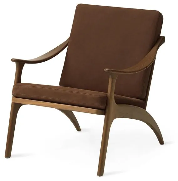 Warm Nordic Lean Back Lænestol Teaktræ/Nabuk Terra